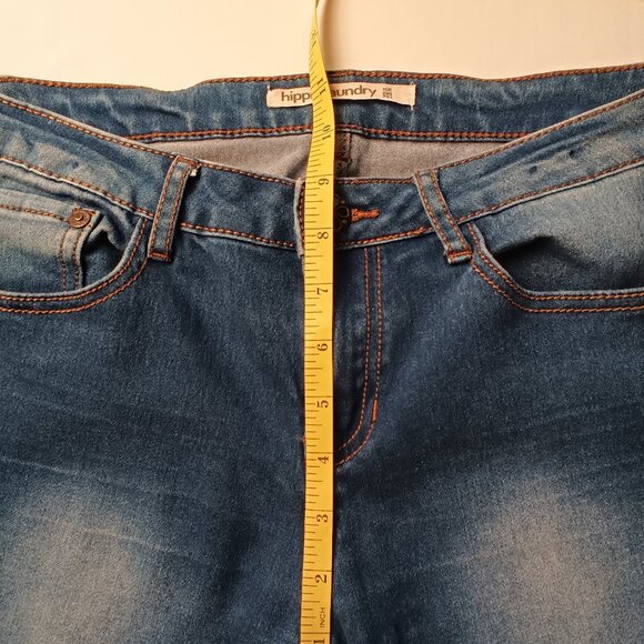 Hippie Laundry Jeans Size 29/8 Mid Rise Flare Leg Medium Wash - Picture 3 of 10